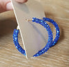 1pair Party & Daily Wear Fashionable Colorful Shiny Round Circle Statement Earrings