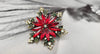 Snowflake Brooch Fashion Alloy Rhinestone inlaid Corsage Accessories Women Festival Jewelry Pins Gifts