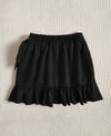 Young girl Ruffle trim wrap ruffle Hem Skirt