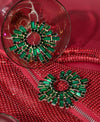SXY Rhinestone Decor Stud Earrings