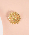 1pc Round Rhinestone Traditional Alloy Brooch Pin For Shirts, Dresses, Suitable For Festivals, Weddings And Daily Wear