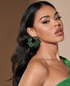 SXY Rhinestone Decor Stud Earrings