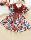 GIRLS Toddler Girls Floral Print Ruffle Trim Dress