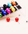 12pairs Faux Pearl Decor Earrings