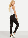 Distressed High Rise Leggings