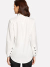 Contrast Tie Neck Shirt