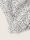 Speckled Print Ruched Drawstring Crop Top