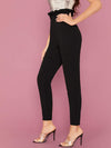Paperbag Waist Plain Pants