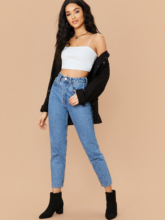 X LOLITA SOFIA Ribbed Cami Cropped Cami Top