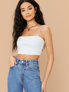  X LOLITA SOFIA Ribbed Cami Cropped Cami Top