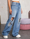 High Waisted Distressed Baggy Jeans Without Bag