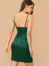 Belle Cowl Neck Satin Cami Dress