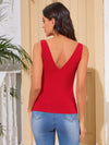 Form Fitting V Neck Tank Top