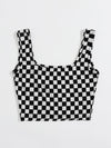 Checker Crop Tank Top