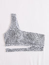 Dalmatian Cut out One Shoulder Bikini Top