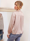 Drop Shoulder Satin Shirt