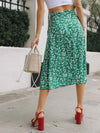 Ditsy Floral Midi Slit Skirt
