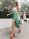 Ditsy Floral Midi Slit Skirt