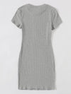Solid Rib knit Bodycon Dress