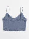 Lace Trim Crop Cami Top