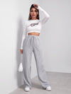 Heathered Knit Drawstring Sweatpants