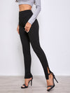 Split Hem Solid Pants