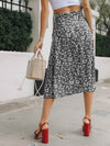 Ditsy Floral Midi Slit Skirt