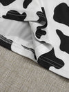 Plus Cow Pattern Halter Neck Top