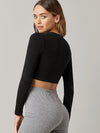 BASICS Cotton Solid Crop Top