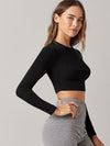 BASICS Cotton Solid Crop Top