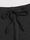 EZwear Solid Cami Top Knotted Waist Leggings Set