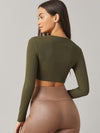 BASICS Cotton Solid Crop Top