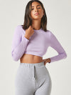 BASICS Cotton Solid Crop Top