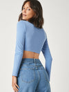 BASICS Cotton Solid Crop Top
