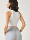 BASICS Mock Neck Crop Tank Top