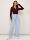 Tied Cutout Back Crop Tee