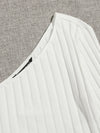 One Shoulder Rib knit Crop Top