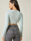 BASICS Solid Crop Top