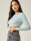 BASICS Solid Crop Top