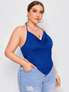 Plus Self Tie Bandana Top