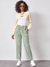Solid Rib knit Super Crop Top