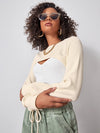 Solid Rib knit Super Crop Top