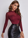 Mesh Yoke Solid Tee