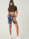 BASICS Mock Neck Rib knit Crop Top