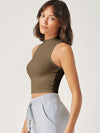 BASICS Mock Neck Crop Tank Top