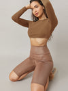 BASICS Cotton Solid Crop Top