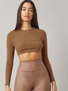 BASICS Cotton Solid Crop Top