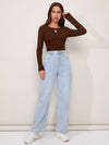 Tied Cutout Back Crop Tee