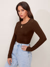 Tied Cutout Back Crop Tee