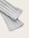 Surplice Neck Rib knit Crop Tee